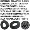 Rubber 3. 2mm braided fuel, oil hose sae j30 r6 – heavy duty pipe & hose fitting uk hose free shipping 2