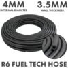 Rubber 4mm braided fuel, oil hose sae j30 r6 – heavy duty pipe & hose fitting uk hose free shipping 1