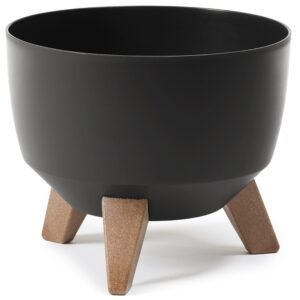 Roma Bowl Pot with Legs, Insert and Hole with Plug 290mm