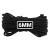 Black bungee shock rope 6mm 10m, 6m – heavy duty elastic cord for tarpaulins & outdoor use tarp sets free shipping