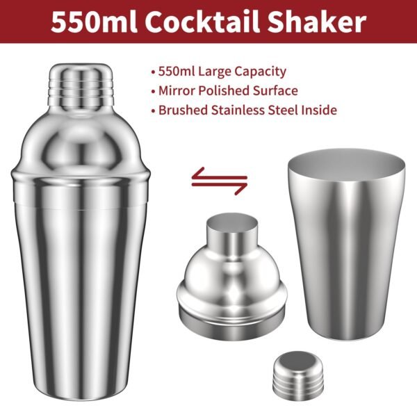 Cocktail Set 15pc Vinsani – Premium Barware Kit 1010052 Home & Garden Free Shipping 15