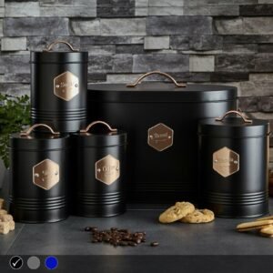 Kitchen Canister Set – 5-Piece Airtight Storage Containers Home & Garden Free Shipping