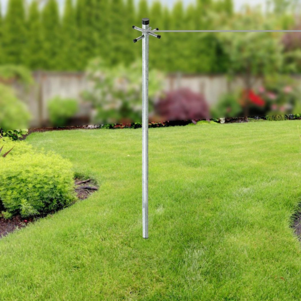Clothes Pole Long-Lasting Galvanised Heavy-Duty Outdoor Laundry Rod Description: Reliable, heavy-duty clothes pole designed for everyday laundry tasks. Built from galvanised steel with a durable zinc coating, it resists rust and weather-related wear, making it suitable for indoor use or sheltered outdoor spaces. Ideal for busy households, DIYers, and families seeking a practical, long-lasting laundry solution. Key benefits: - Durable galvanised steel construction resists rust and corrosion for years of service. - Heavy-duty design supports regular laundry loads with ease. - Zinc-coated finish provides weather resistance in indoor or sheltered outdoor use. - Easy to install with standard mounting methods and simple maintenance. - Clean, unobtrusive look that fits a range of spaces from utility rooms to porches. Key specifications: - Material: Galvanised steel - Finish: Zinc galvanised coating - Use: Indoor and sheltered outdoor drying