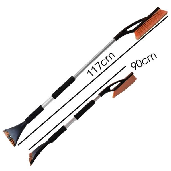 Telescopic snow brush + ice scraper orange – telescopic car ice scraper snow brush uk ice scrapers free shipping 7