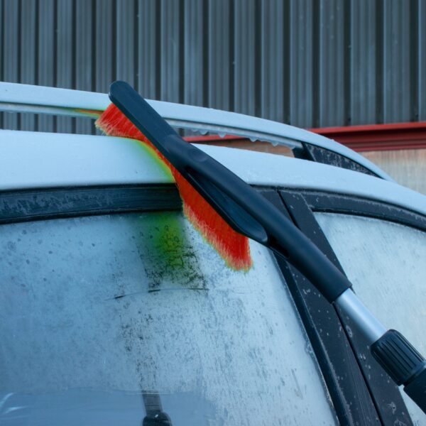 Telescopic snow brush + ice scraper orange – telescopic car ice scraper snow brush uk ice scrapers free shipping 8