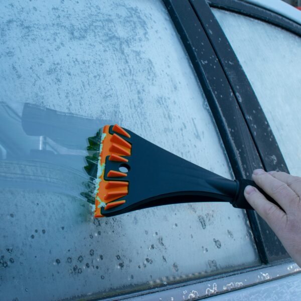 Telescopic snow brush + ice scraper orange – telescopic car ice scraper snow brush uk ice scrapers free shipping 9