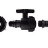 IBC 2” S60X6 Cap with Large Plastic Valve and Pond Connector