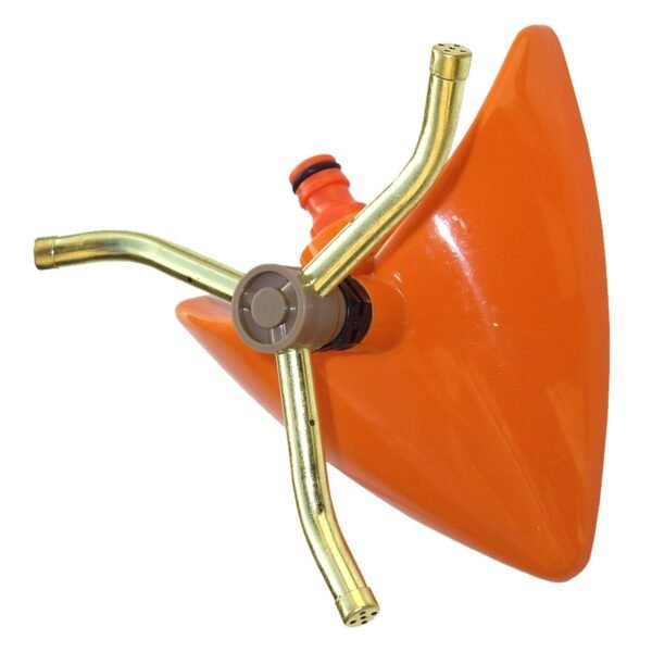 3-Arm Revolving Sprinkler Orange Leaf Lawn Sprinklers Free Shipping 13