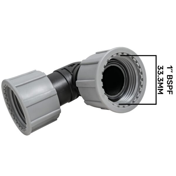 Swivel elbow 1″ bsp female female – heavy duty pipe fitting uk brass connectors free shipping 2