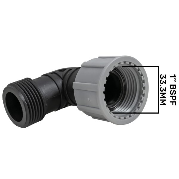Swivel elbow 1″ bsp male female – heavy duty pipe fitting uk brass connectors free shipping 3