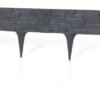 Lawn edging, plastic palisade slate effect, 2. 38m, gray – plastic lawn edging border uk