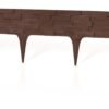 Lawn Edging, Plastic Palisade Slate Effect, 2.38m, Brown