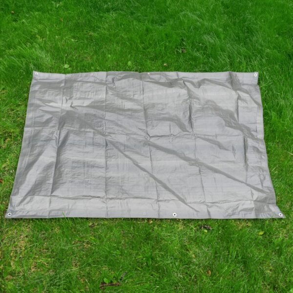 Grey S-Grade Tarpaulin with 20 x 4" Bungee Balls (White)