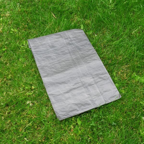 Grey 3m x 4m waterproof tarpaulin 50gsm – heavy duty s-grade cover for garden, camping & construction new arrivals free shipping 9