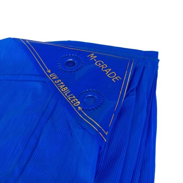 Blue medium duty tarpaulin 3m x 4m 100g/sqm free shipping 7