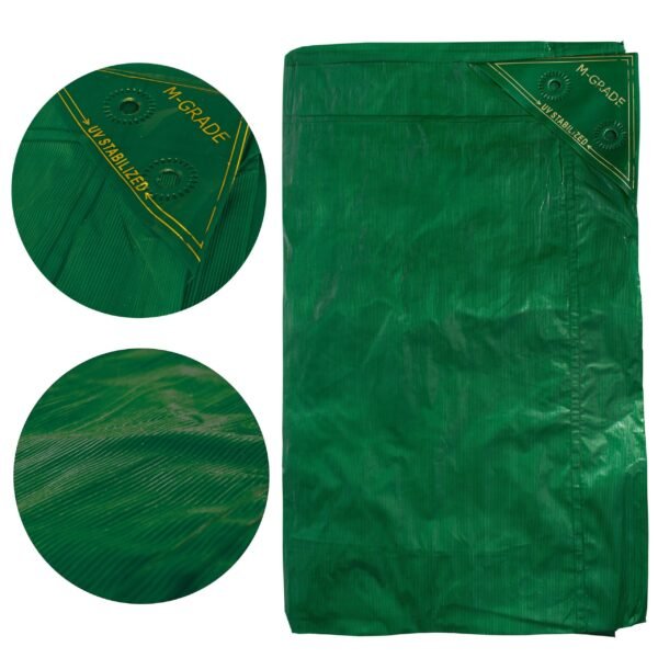 Green 3m x 4m waterproof tarpaulin 100gsm – heavy duty m-grade cover for garden, camping & construction new arrivals free shipping 15