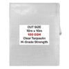 Clear 10m x 10m waterproof tarpaulin 100gsm – heavy duty m-grade cover for garden, camping & construction new arrivals free shipping 25