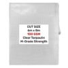 Clear M-Grade Tarpaulin 6m x 8m Home & Garden Free Shipping 27