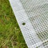 Clear medium duty tarpaulin 3m x 4m with 10m of 6mm bungee rope & 10 tarp clips (slide type) kit tarp sets free shipping