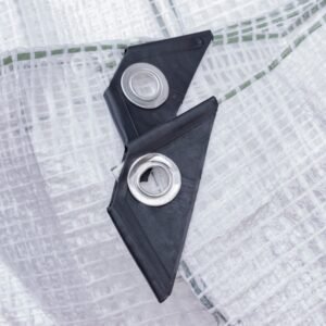 Clear M-Grade Tarpaulin with 10 x 6" Bungee Balls (Black)