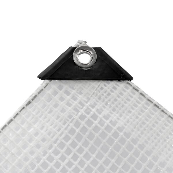 Clear M-Grade Tarpaulin with 10 Metres of 8mm Bungee Rope