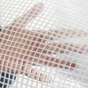 Clear M-Grade Tarpaulin with 10 x 6" Bungee Balls (Black)