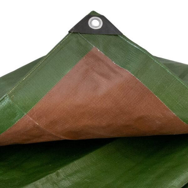Green/brown l-grade tarpaulin 5m x 5m 200g/sqm free shipping 13