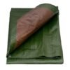 Green/brown l-grade tarpaulin 5m x 8m 200g/sqm free shipping 7