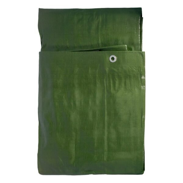 Green/Brown L-Grade Tarpaulin 2m x 2m