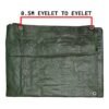Green/brown l-grade tarpaulin 5m x 5m 200g/sqm free shipping 6
