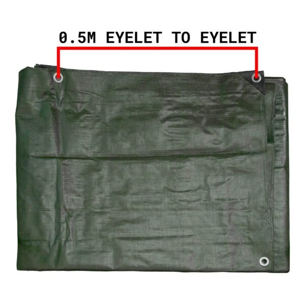 Green/Brown L-Grade Tarpaulin 8m x 12m