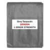 Grey 2m x 4m waterproof tarpaulin 200gsm – heavy duty l-grade cover for garden, camping & construction new arrivals free shipping 19