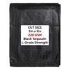 Black/silver heavy duty tarpaulin 2m x 2m new arrivals free shipping 1