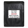 Black/silver heavy duty tarpaulin 2m x 4m new arrivals free shipping 1