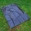 Black/silver heavy duty tarpaulin 4m x 6m with 20 x 6″ bungee balls (white) kit tarp sets free shipping