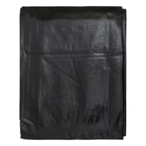 Black/Silver L-Grade Tarpaulin with 20 x 6" Bungee Balls