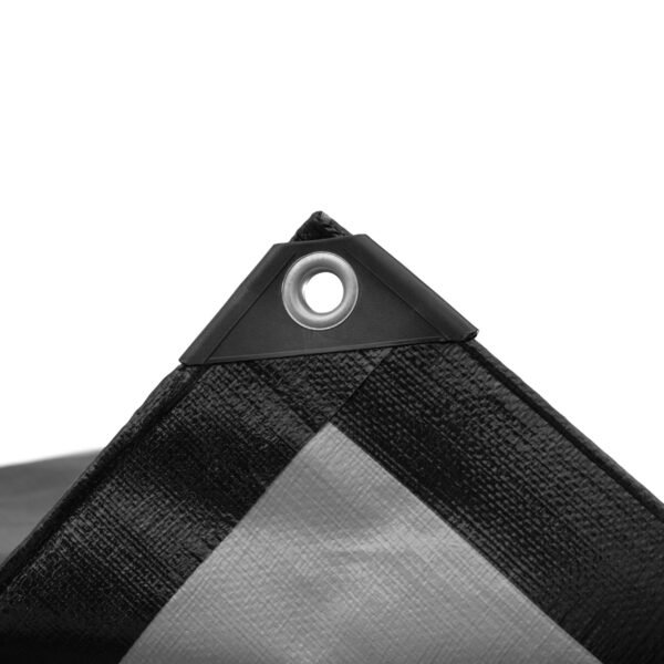 Black/silver heavy duty tarpaulin 6m x 8m new arrivals free shipping 10