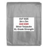 Silver 2m x 3m waterproof tarpaulin 200gsm – heavy duty l-grade cover for garden, camping & construction new arrivals free shipping 27