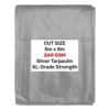 Silver 5m x 8m waterproof tarpaulin 200gsm – heavy duty l-grade cover for garden, camping & construction new arrivals free shipping 27