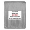 Silver 6m x 10m waterproof tarpaulin 200gsm – heavy duty l-grade cover for garden, camping & construction new arrivals free shipping 25