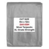 Silver 8m x 12m waterproof tarpaulin 200gsm – heavy duty l-grade cover for garden, camping & construction new arrivals free shipping 25