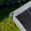 Silver extra heavy duty tarpaulin 2m x 4m with 20 x 6″ bungee balls (white) kit tarp sets free shipping