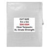 Clear 3m x 5m waterproof tarpaulin 200gsm – heavy duty l-grade cover for garden, camping & construction new arrivals free shipping 31