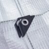 Clear extra heavy duty tarpaulin 3m x 5m with 10m of 6mm bungee rope & 10 tarp clips (screw type) kit tarp sets free shipping