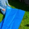 Blue lightweight tarpaulin 2m x 2m 50g/sqm free shipping 2