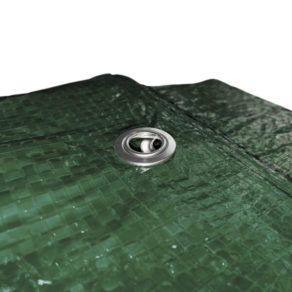 Green S-Grade Tarpaulin with 10 Metres of 8mm Bungee Rope