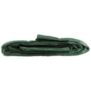 Green S-Grade Tarpaulin with 20 x 4" Bungee Balls (White)