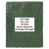 Green M-Grade Tarpaulin 4m x 4m Home & Garden Free Shipping 23