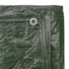 Green medium duty tarpaulin 3m x 4m with 10m of 6mm bungee rope & 10 tarp clips (screw type) kit new arrivals free shipping