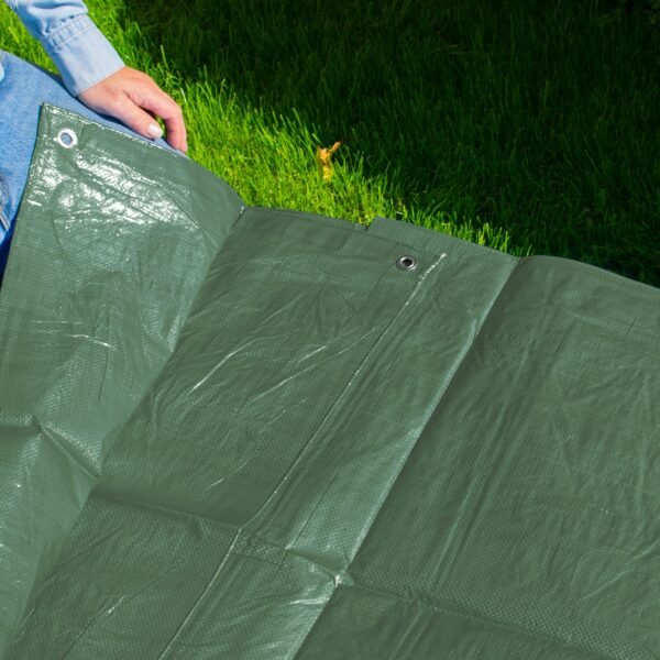 Green M-Grade Tarpaulin 1.5m x 2m Home & Garden Free Shipping 7